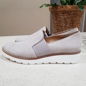 New FRANCO SARTO HAILIE Slip On Suede Sneakers Platform Wedge Loafers Shoes